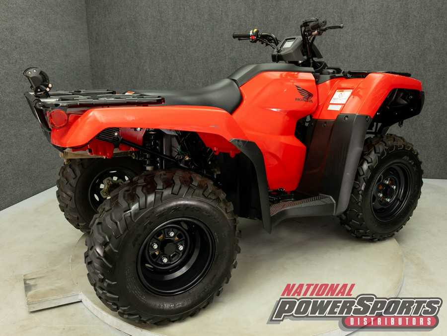 2022 HONDA TRX420 FOURTRAX RANCHER 4X4