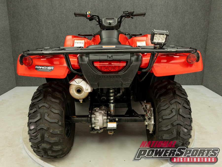 2022 HONDA TRX420 FOURTRAX RANCHER 4X4