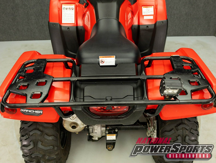 2022 HONDA TRX420 FOURTRAX RANCHER 4X4