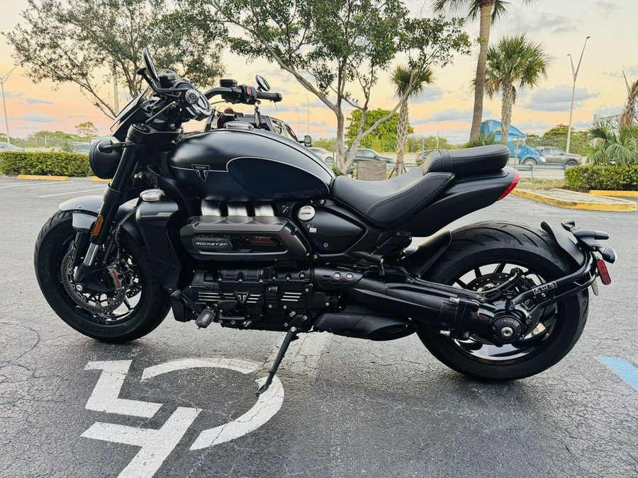 2025 Triumph Rocket 3 Storm GT Matte Sapphire Black and Satin Pacific Blue