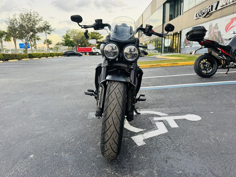 2025 Triumph Rocket 3 Storm GT Matte Sapphire Black and Satin Pacific Blue