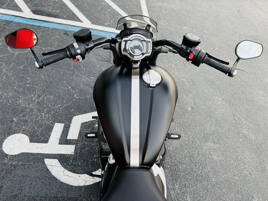 2025 Triumph Rocket 3 Storm GT Matte Sapphire Black and Satin Pacific Blue