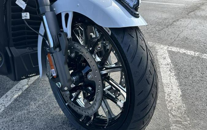 2025 Indian Motorcycle® Pursuit® Dark Horse® 112 w/PowerBand Audio Ghost White Metallic Crystal wit