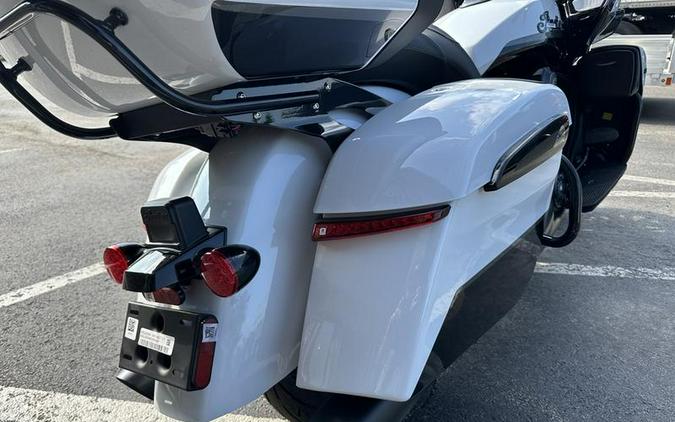 2025 Indian Motorcycle® Pursuit® Dark Horse® 112 w/PowerBand Audio Ghost White Metallic Crystal wit