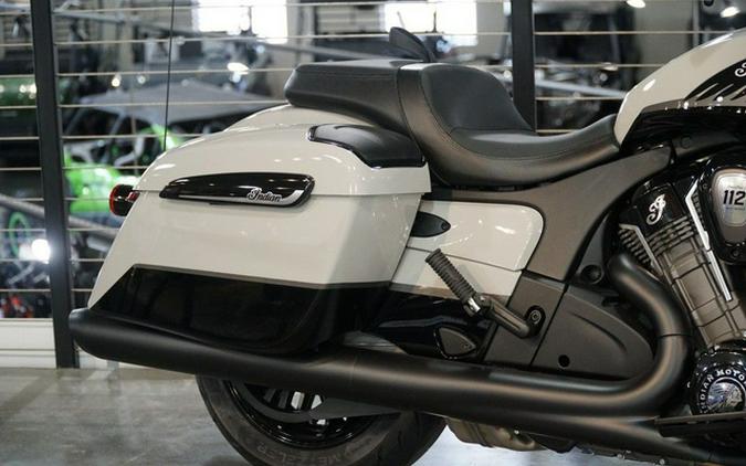 2026 Indian Challenger Dark Horse 112 w/PowerBand Audio Chalk with Black Metallic