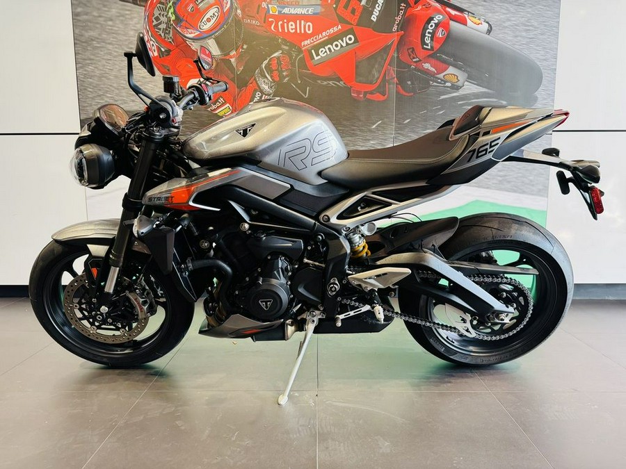 2024 Triumph Street Triple 765 RS Silver Ice