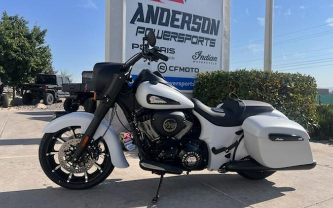 2026 Indian Springfield Dark Horse Ghost White Metallic Smoke