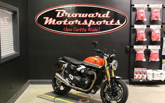 2025 Triumph Speed Twin 1200 RS Baja Orange/Sapphire Black RS