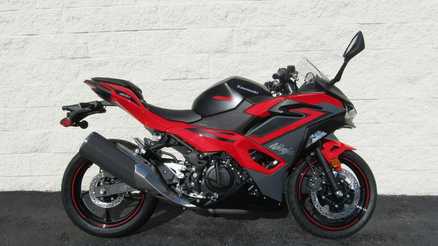 2024 Kawasaki Ninja® 500 ABS Passion Red/Metallic Flat Spark Black