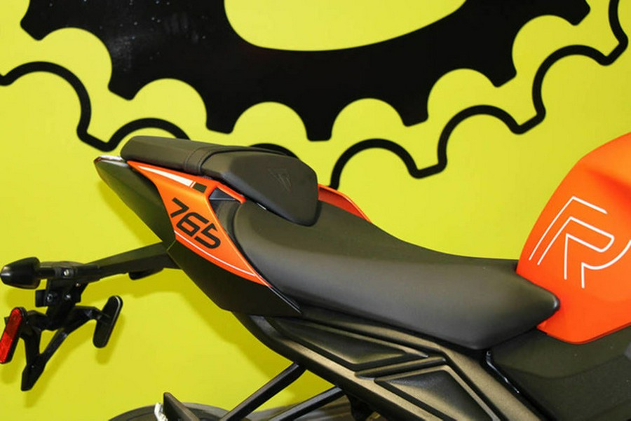2025 Triumph Street Triple 765 R Matte Baja Orange