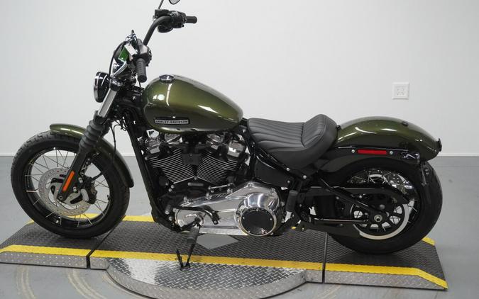 2026 Harley-Davidson® Street Bob® Olive Steel Metallic - Chrome w/Laced Wheels