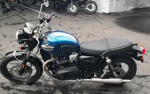 2023 Triumph Bonneville T100 Chrome Edition Cobalt Blue