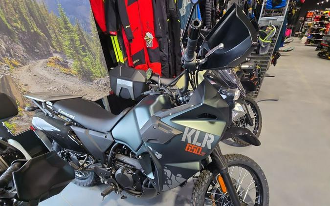 2025 Kawasaki KLR®650 S Metallic Matte Old School Green