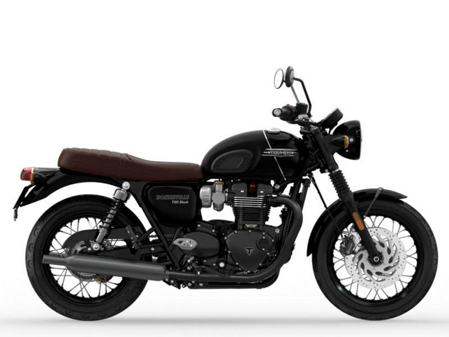 2023 Triumph Bonneville T120 Black Sapphire Black / Matte Sapphire Black