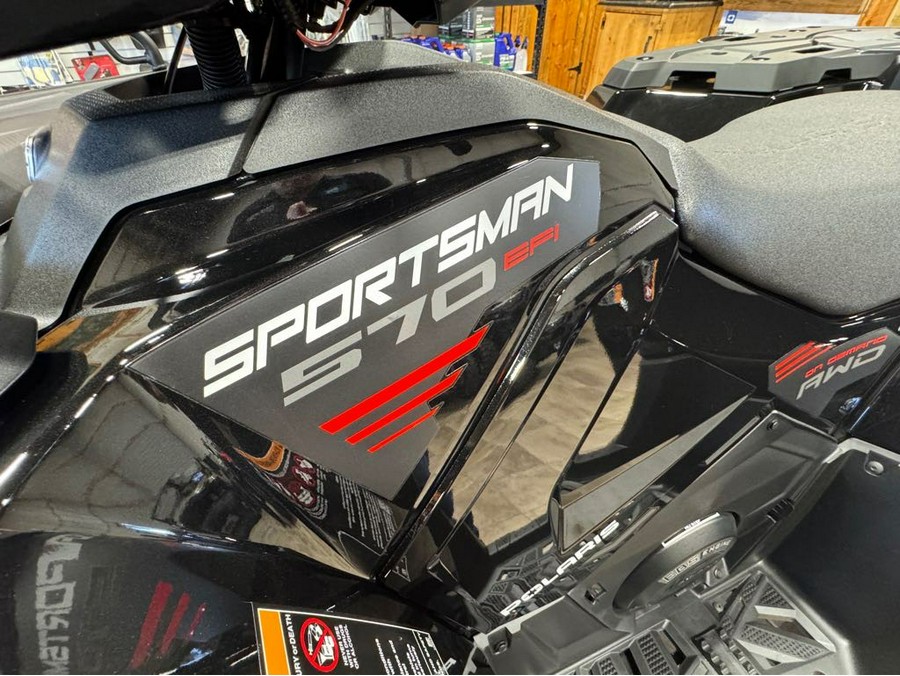 2026 Polaris SPORTSMAN 570 EPS ONYX BLACK TRAIL EDITION