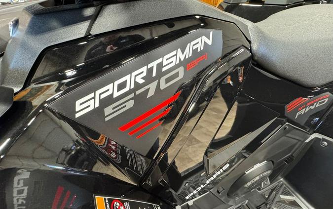 2026 Polaris SPORTSMAN 570 EPS ONYX BLACK TRAIL EDITION