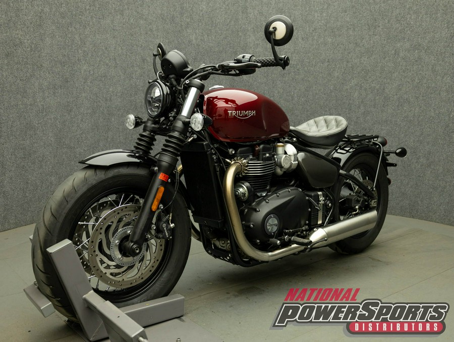 2022 TRIUMPH BONNEVILLE BOBBER