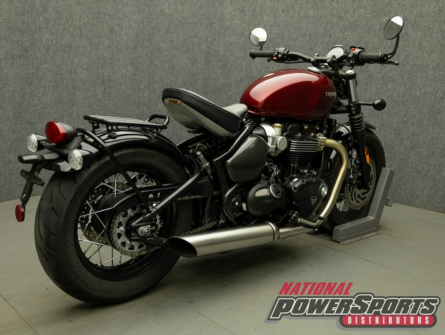 2022 TRIUMPH BONNEVILLE BOBBER