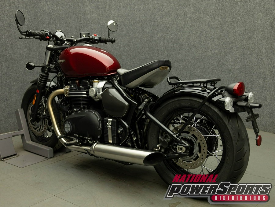 2022 TRIUMPH BONNEVILLE BOBBER