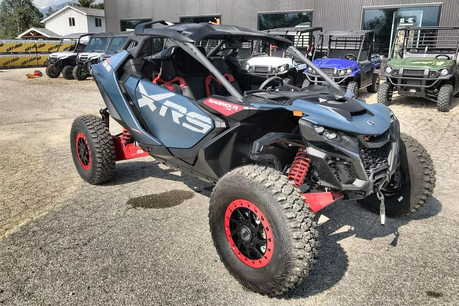 2025 Can-Am® Maverick R X RS with Smart-Shox Dusty Navy & Legion Red