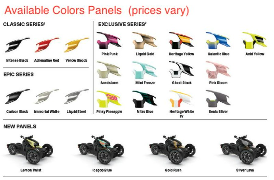 2023 Can-Am® Ryker Sport Rotax 900 ACE Classic Panels