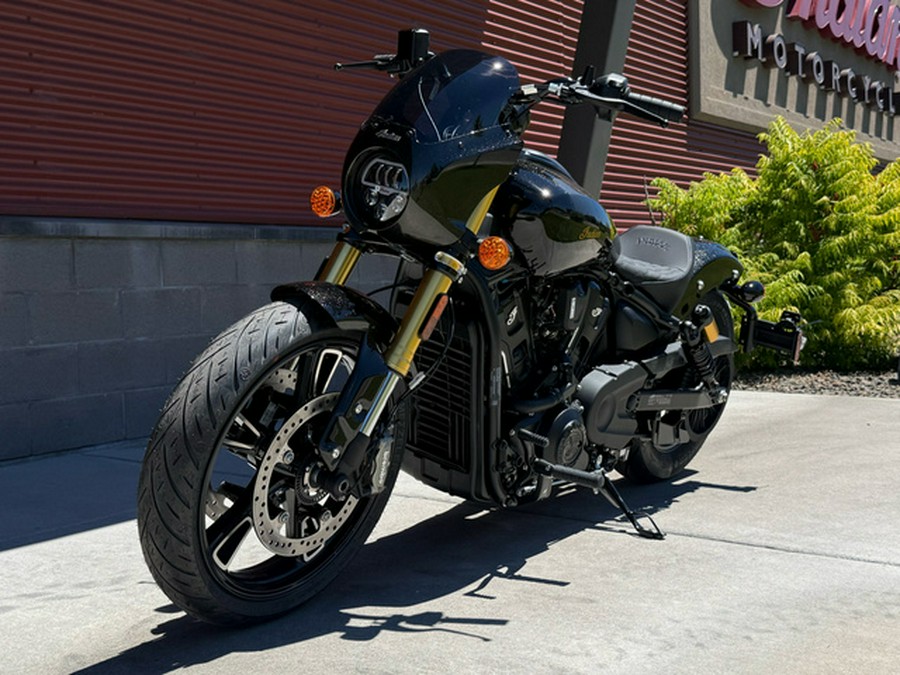 2026 Indian 101 SCOUT, ONYX BLACK CRYSTAL WITH GRAPHICS