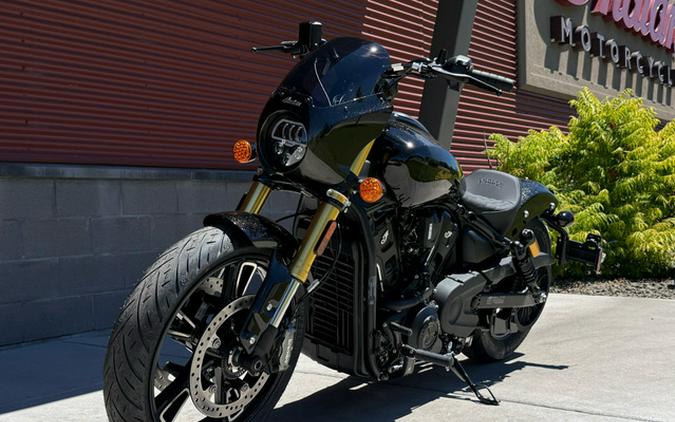 2026 Indian 101 SCOUT, ONYX BLACK CRYSTAL WITH GRAPHICS