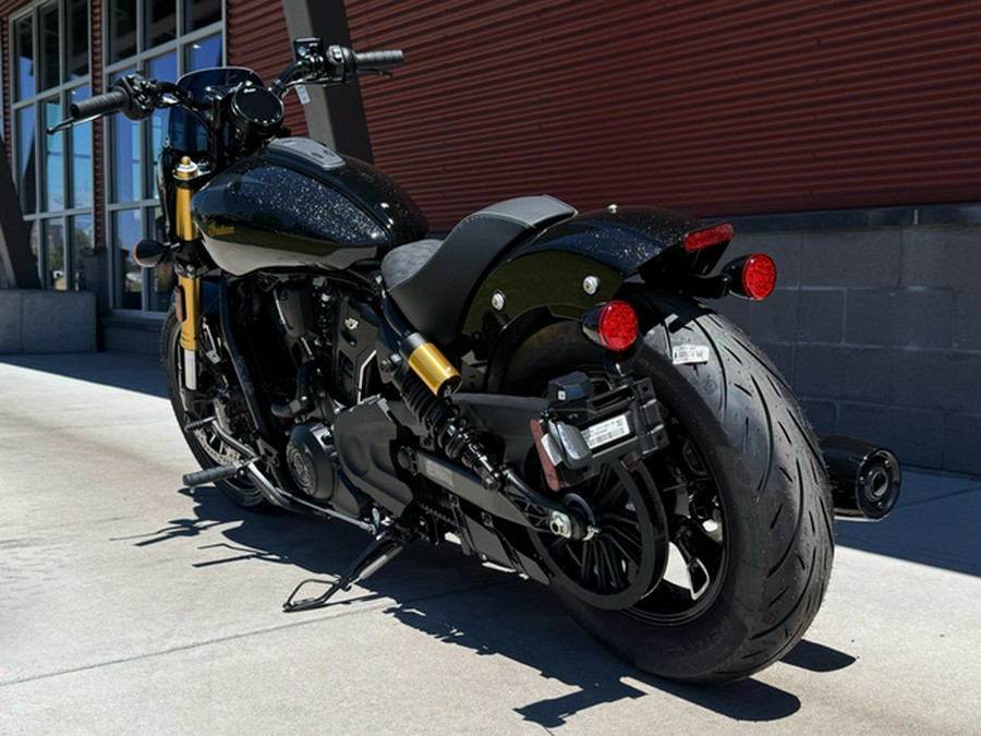 2026 Indian 101 SCOUT, ONYX BLACK CRYSTAL WITH GRAPHICS