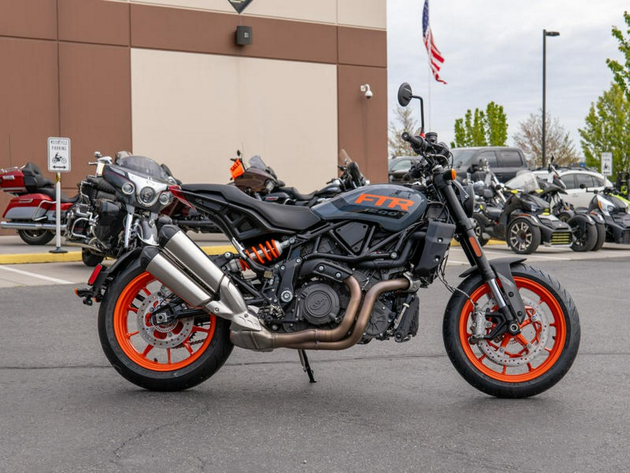 2023 Indian Motorcycle® FTR Stealth Gray/Orange Burst