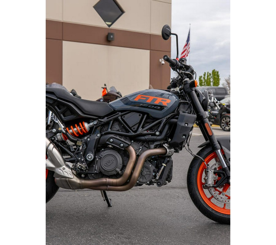 2023 Indian Motorcycle® FTR Stealth Gray/Orange Burst