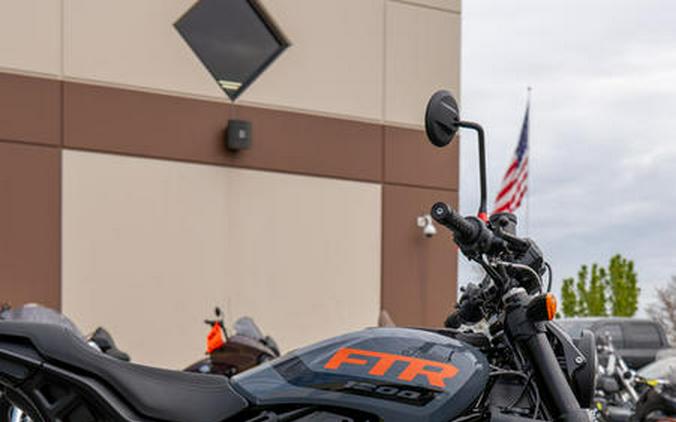 2023 Indian Motorcycle® FTR Stealth Gray/Orange Burst