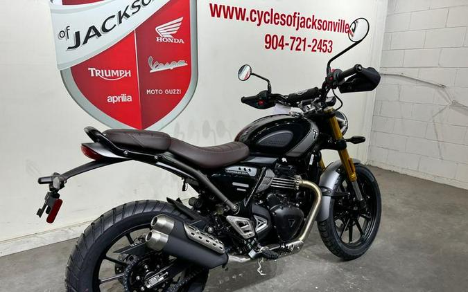 2024 Triumph Scrambler 400 X Phantom Black / Silver Ice