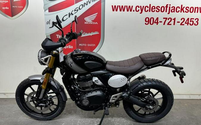 2024 Triumph Scrambler 400 X Phantom Black / Silver Ice