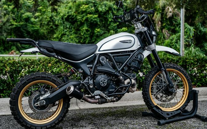 2018 Ducati Scrambler Desert Sled White Mirage Desert Sled
