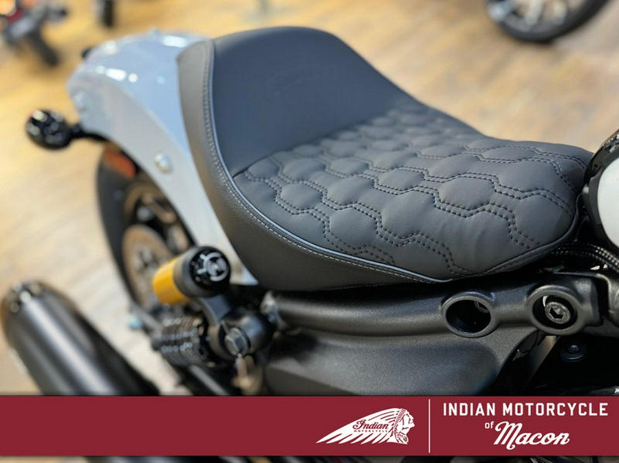 2025 Indian Motorcycle® 101 Scout® Ghost White Metallic with Graphics