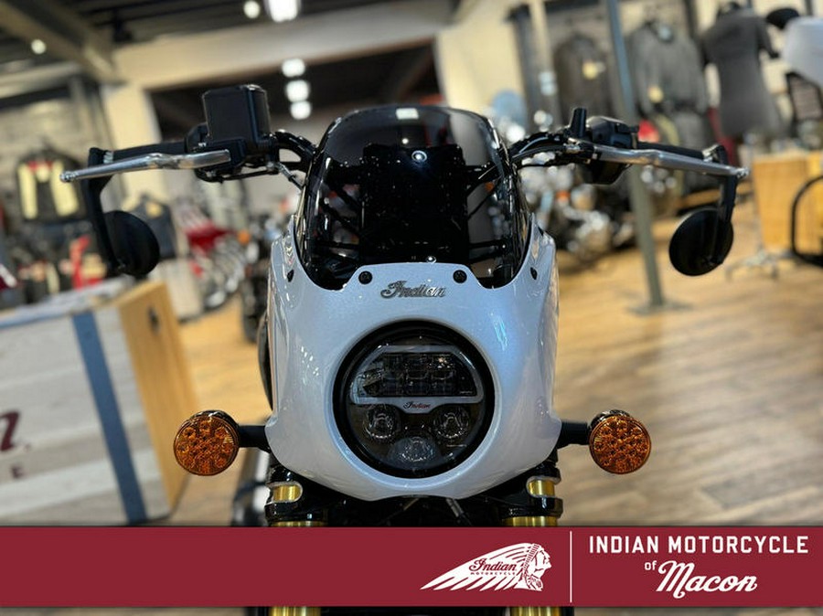 2025 Indian Motorcycle® 101 Scout® Ghost White Metallic with Graphics