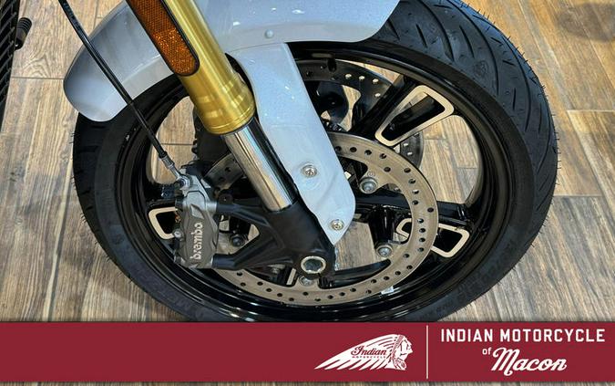 2025 Indian Motorcycle® 101 Scout® Ghost White Metallic with Graphics