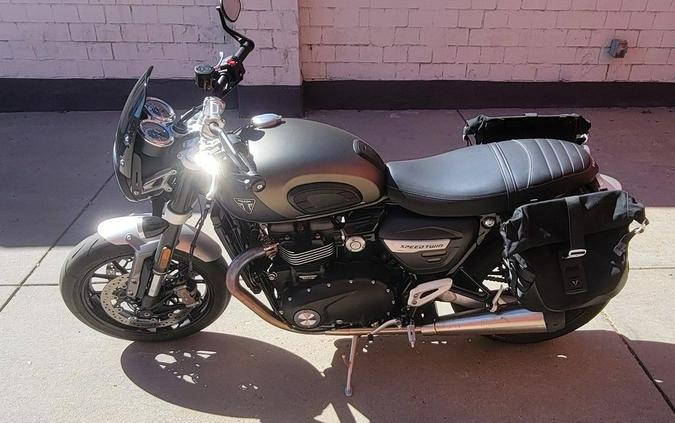 2024 Triumph Speed Twin 1200 Matte Ironstone/Matte Storm Grey