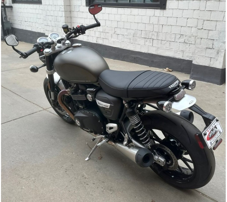 2024 Triumph Speed Twin 1200 Matte Ironstone/Matte Storm Grey