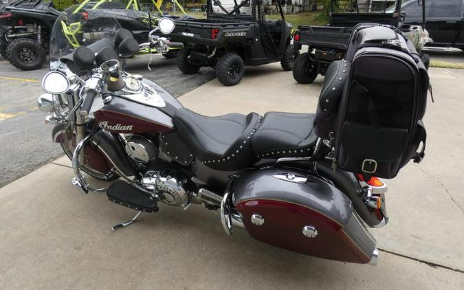 2018 Indian Motorcycle® Springfield® ABS Steel Gray over Burgundy Metallic