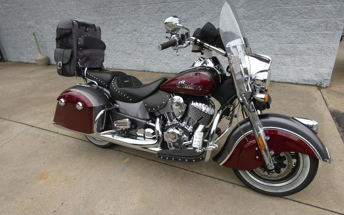 2018 Indian Motorcycle® Springfield® ABS Steel Gray over Burgundy Metallic