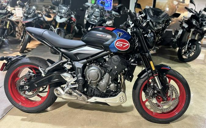 2026 Triumph Trident 660 Triple Tribute Edition Sapphire Black 660 TRIPLE TRIBUTE