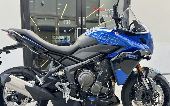 2026 Triumph Tiger Sport 800 Caspian Blue/Sapphire Black