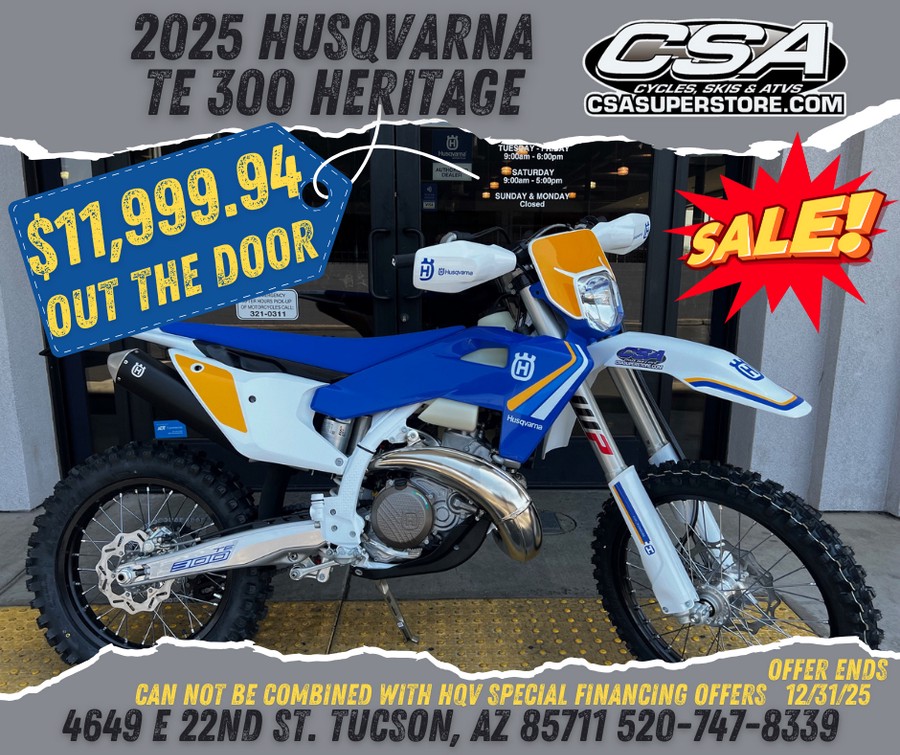 2025 Husqvarna Motorcycles TE Heritage 300