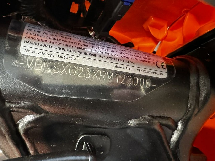 2024 KTM 125 SX
