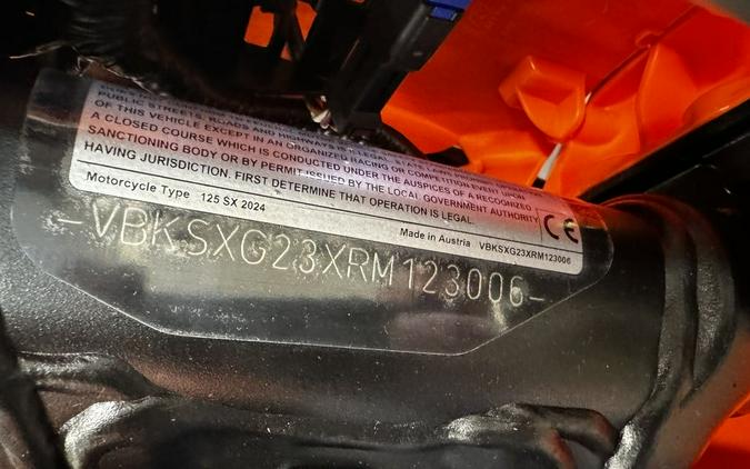 2024 KTM 125 SX