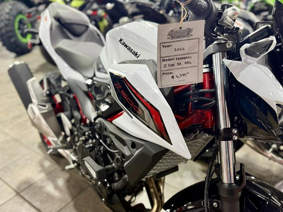 2026 Kawasaki Z500 SE ABS