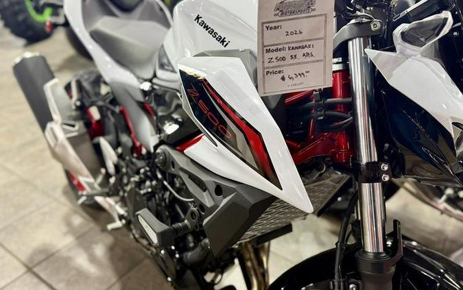 2026 Kawasaki Z500 SE ABS