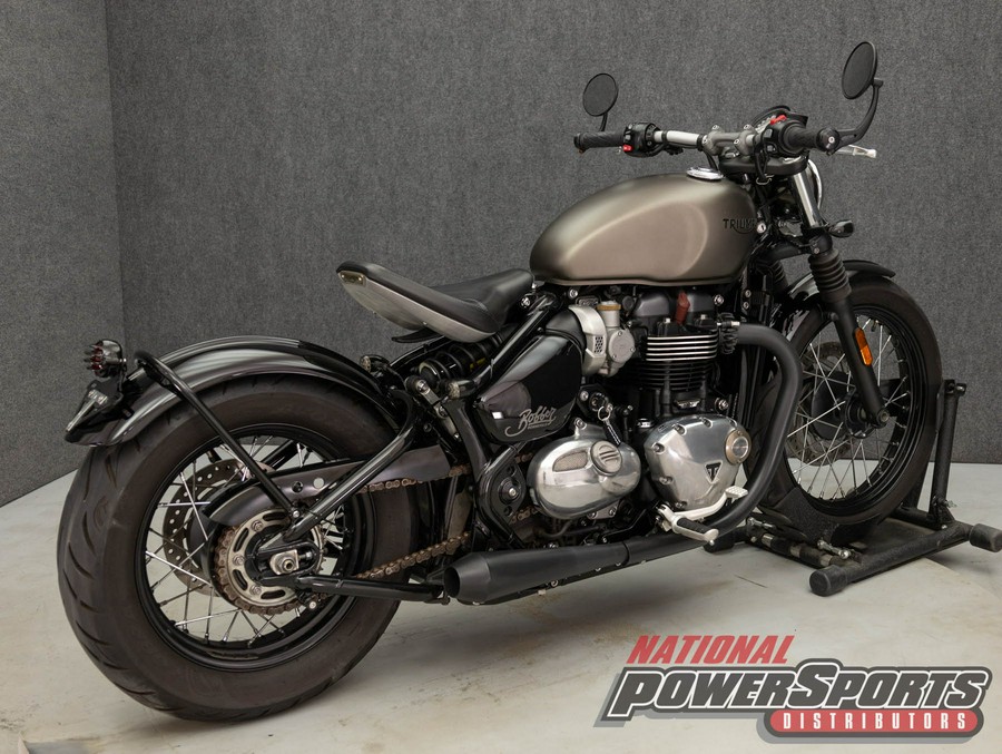 2017 TRIUMPH BONNEVILLE BOBBER