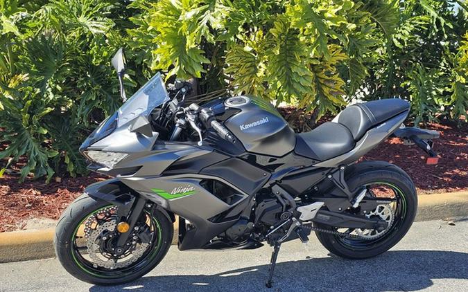 2024 Kawasaki Ninja 650 Metallic Matte Graphenesteel Gray/Ebony